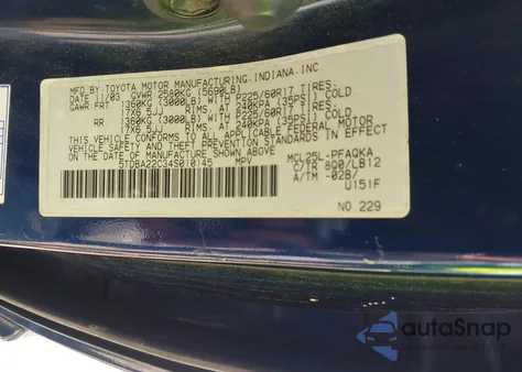 2004 Toyota Sienna Xle Limited z USA, uszkodzony, nr VIN 5TDBA22C34S010145